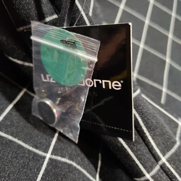 Liz Claiborne Dress Ladies 14 Black/White Check Sheath Dinner Work Church Party - Picture 8 of 10